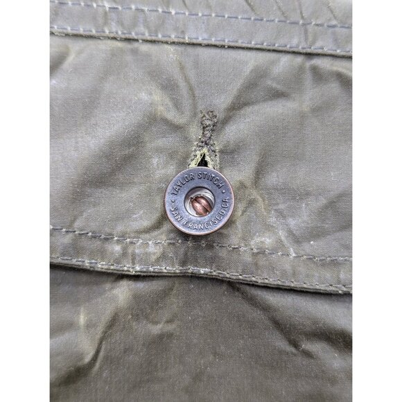 Taylor Stitch Long Haul Waxed Canvas Trucker Jacket Mens 40 Wool Blanket Lined - Picture 7 of 15